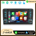 7" Android13 Carplay Autoradio Für Audi A3 S3 RS3 8P GPS Navi WIFI BT DAB+ 2+64G