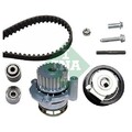 1x Wasserpumpe + Zahnriemensatz Schaeffler INA 530 0445 31 passend für AUDI
