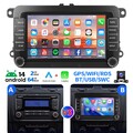 7" Apple Carplay Android 14 Autoradio Navi Für 2 DIN VW GOLF 5 6 Passat Polo Kam