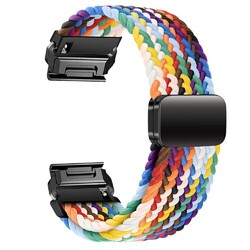 Für Garmin Fenix 8 7 7X 6 6X 5 5X Tactix Epix Pro Quickfit Magnet Nylon Armband