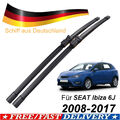 2x SCHEIBENWISCHER WISCHERBLÄTTER WISCHER für SEAT IBIZA IV 2008-2017 Satz Wiper