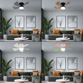 Deckenventilator Deckenlampe Flurleuchte Lüfter CCT Timer Fernbedienung LED