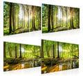 Wandbilder Wald - Bilder grün Natur Landschaft Schlagzimmer Dekoration