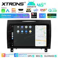 QLED 9“ 8G+256GB Autoradio Android 13 GPS Navi 4K HDMI für MERCEDES R171 SLK350