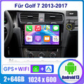 CAM+DAB Android 13 2+64G GPS Navi BT Autoradio WIFI Für 2013-2017 VW GOLF 7 10"