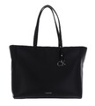 Calvin Klein Damen Tasche Tote Bag Ck Must Shopper Medium mit Reißverschluss, Schwarz (Ck Black