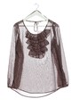 SEIDENSTICKER Langarm-Bluse Damen Gr. DE 40 braun-weiß-schwarz Elegant