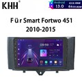 Für Smart Fortwo 451 2010-2015 CarPlay Android 13.0 Autoradio BT GPS Navi 4+64GB