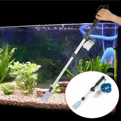 Elektrische Aquarium Bodenreinigung Reiniger Staubsauger Kiesreiniger Pumpe Kit