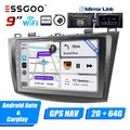 Autoradio Carplay Android 13 Auto 2+64G GPS NAV BT RDS Für Mazda 3 BL 2010-2013