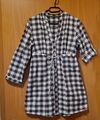 EDC Damen Bluse Longbluse 3/4 Arm braun/weiß Gr. 38 / 40 Top Zustand wie neu