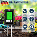 6-in-1 PH Wert Messgerät Bodentester Bodenfeuchtigkeit Temperatur Licht Tester