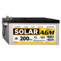 HR AGM Solar-Batterie 12V 200Ah Wohnmobil Versorgungsbatterie Boot statt 180Ah