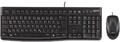 Logitech Tastatur-Set Desktop MK 120 Tastatur&Maus USB Kabelgebunden