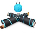 3/4/5 Wege Faltbar Pet Tunnel Katze Katzentunnel Haustier Spielzeug Spieltunnel