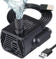 Mini Wasserpumpe Tauchpumpe USB Springbrunnen Pumpe Für Teich Garten Aquarium 3W