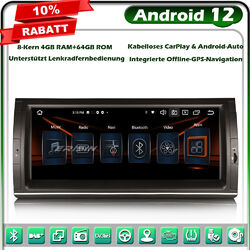 10.25" 8-Kern Android 14 Autoradio GPS für BMW X5 E53 DAB+ CarPlay DSP 4GB+64GB