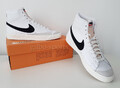 Nike Blazer Mid 77 VNTG White Black Sail Größe 45 weiß schwarz BQ6806 100