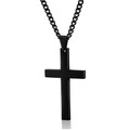 Edelstahl Silber Jesus Kreuz Anhänger Halskette Herren Damen US  v