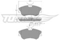 TOMEX Brakes Bremsbelagsatz Scheibenbremse TX 13-47 für RENAULT ESPACE 3 dTi 16V