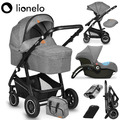 LIONELO 💚 Kombi Kinderwagen 3in1 Bianka Babywanne Babyschale Autositz faltbar