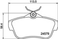 HELLA PAGID Bremsbelagsatz, Scheibenbremse 8DB 355 013-421 für FIAT PEUGEOT