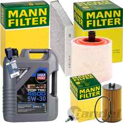 MANN INSPEKTIONSPAKET+5L LIQUI MOLY 5W-30 ÖL passend für OPEL ASTRA K 1.6 CDTI