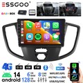 DAB+ Für Ford Transit Custom 2015-18 Apple Carplay Android 14 Autoradio GPS Navi