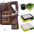 MANN Inspektionspaket 6 L MANNOL Energy Premium 5W-30 für Hyundai Tucson 1.6