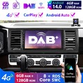 DAB+ CarPlay Android 14 Für VW T6 Transporter Multivan Autoradio 8-Kern GPS NAVI