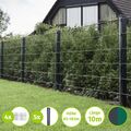 HORI Doppelstabmattenzaun Zaun Matten inkl Pfosten Gartenzaun Gitter Set 6/5/6