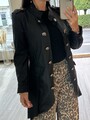 Italy Damen Jacke Kunstleder Gr. 34-kl.42 Schwarz