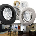 LED Einbau Strahler 230V Set 5W 50° opt dimmbar Spot 35mm flach Lampen Decora