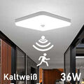 36W LED Deckenlampe mit Bewegungsmelder Deckenleuchte Sensor Flur Treppe Lampe 