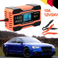 10A KFZ Autobatterie Ladegerät 12V/24V Smart Vollautomatische Batterieladegerät
