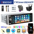 Autoradio Funk Carplay Android Auto 1DIN Mit Bildschirm USB AUX Bluetooth Kamera