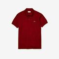 Men's Lacoste Mesh Short Sleeve Poloshirt Classic Fit Button-Down Polos Gift Top