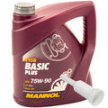 MANNOL Getriebeöl Schaltgetriebe Basic Plus 75W-90 API GL-4+ 4 Liter + Ausgießer