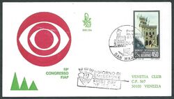 1985 SAN MARINO FDC VENETIA 248 FIAP FOTOGRAFIA TIMBRO DI ARRIVO - BG-3