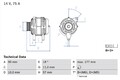 BOSCH Lichtmaschine Generator Lima 0 986 049 131 +134.53€ Pfand für SMART 450 90