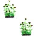  2 Count Aquarium Deko Künstliche Pflanzen Für Aquarien Aquariumkunstwerke