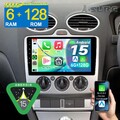 6G+128GB Android 15 CarPlay Autoradio GPS Für Ford Transit Bus S-Max Focus Kuga