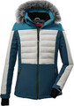 Killtec Damen Jacke Funktionsjacke SkijackeSchneejacke, dunkel türkis Blau, 40