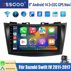 2+32G Autoradio Android 14 Für Suzuki Swift IV 2011-2017 GPS NAVI WIFI Kamera BT