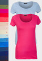 T-Shirt Shirt Damen Top verschiedenen Farben Basic Shirt  Gr. S-XL  NEU