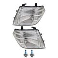 Scheinwerfer Set inkl. OSRAM Lampen H4 mit LWR Motor für Nissan NP300 Navara