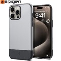 Handyhülle für iPhone 15 Pro Spigen Case Cover Futeral Etui Hülle Tasche Beige