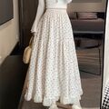 Everyday Floral langer Rock mit hoher Taille Design f��r Frauen Gr??en S bis 2