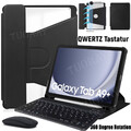 360° Hülle mit QWERTZ Bluetooth Tastatur Für Samsung Galaxy Tab A9 Plus A8 S9 FE