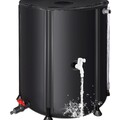 Faltbare Regentonne 200 Liter tragbar Wasserfass mit 2 Hähnen Fallrohr Filter...